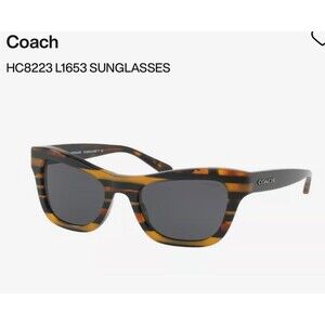 NEW COACH HC 8223 (L1653) 544087  AUTHENTIC SUNGLASSES 53-20